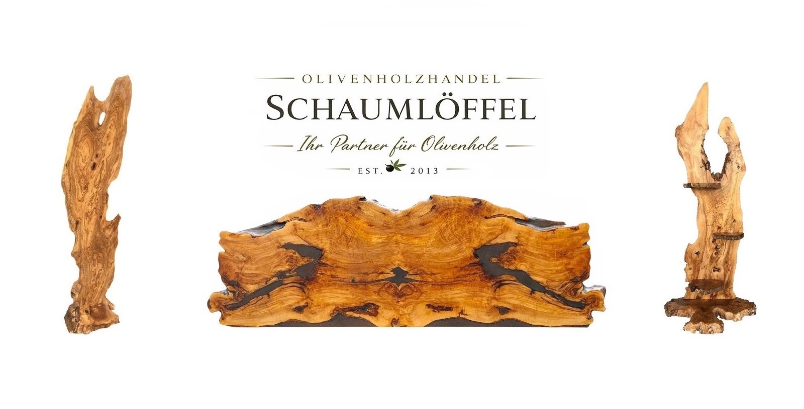 Logo Olivenholzhandel Schaumlöffel – hochwertiges Olivenholz aus Portugal, seit 2013